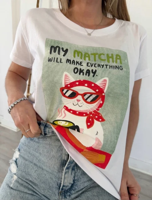 Remera Algodon Matcha