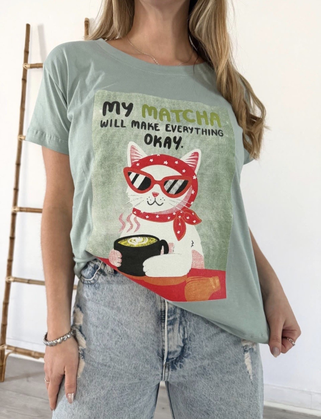 Remera Algodon Matcha - Imagen 6