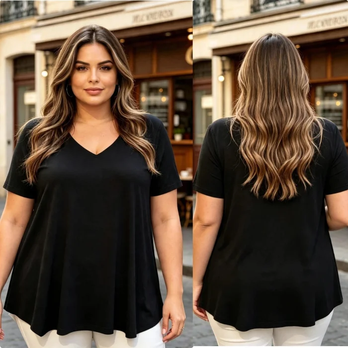 Remeron Evase Cuello V Lisa