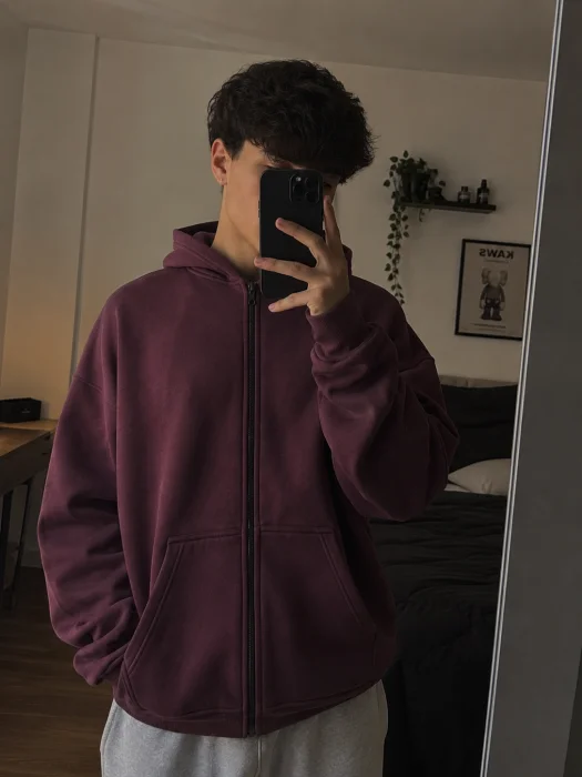 Campera Unisex Oversize Frisado Algodón Peinado