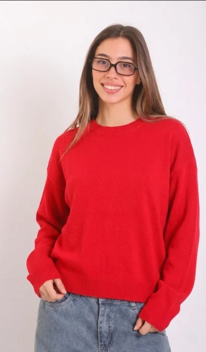 Sweater Clásico Liso  - Hilo Bremer