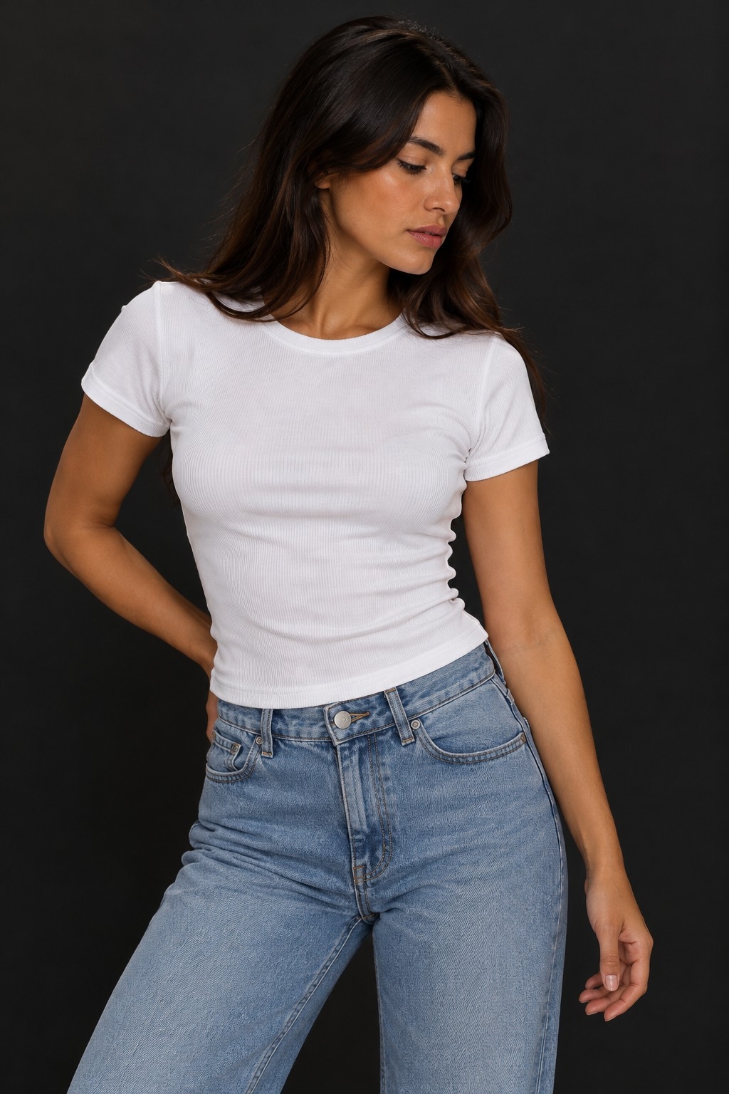 Remera Nanu Básica Manga Corta / Morley Liso - Imagen 2