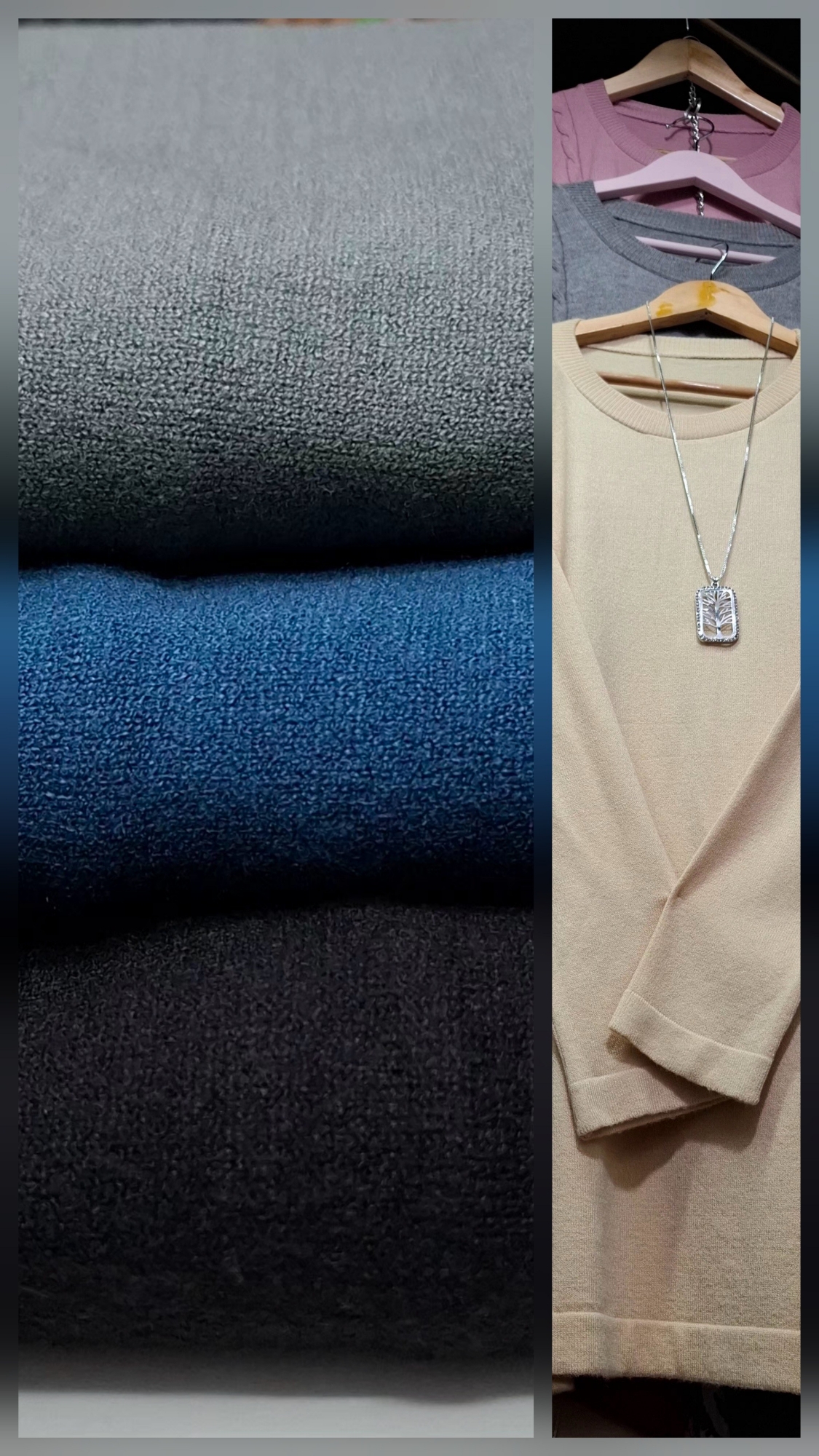 Sweaters  Cuello Redondo, Bolsillos y Tajos - Imagen 3