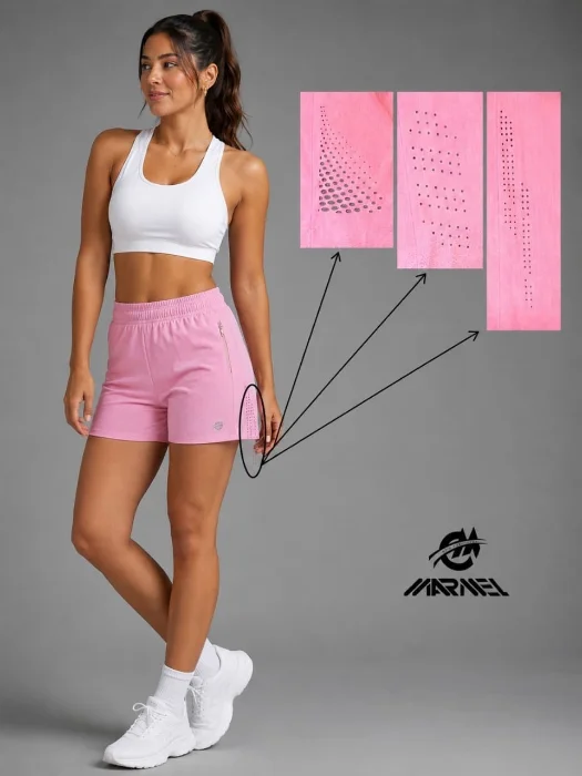 Shorts de Microfibra Elastisado Jaspeadas Talles 1 al 5