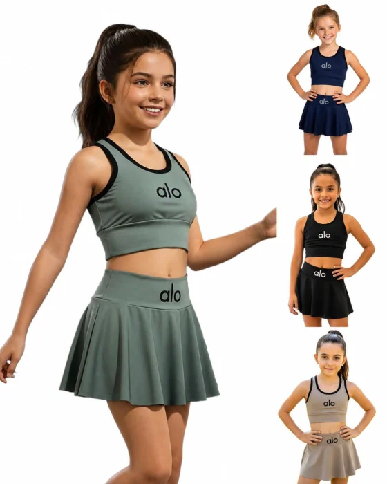 Conjunto Top + Short Pollera Nena