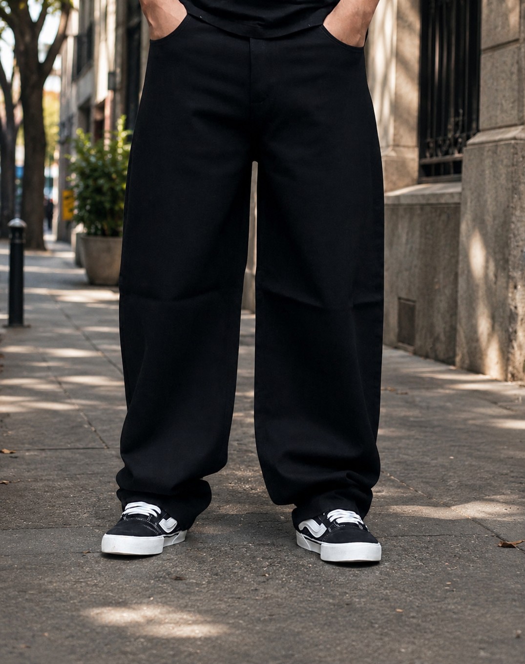 Baggy Negro Liso - Imagen 3