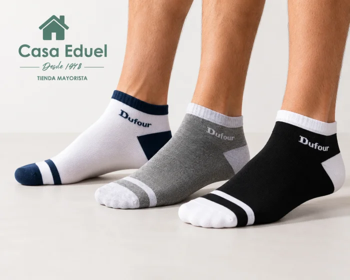 Media Corta Algodon S/toalla Dufour X12 Pares Art.2216.3