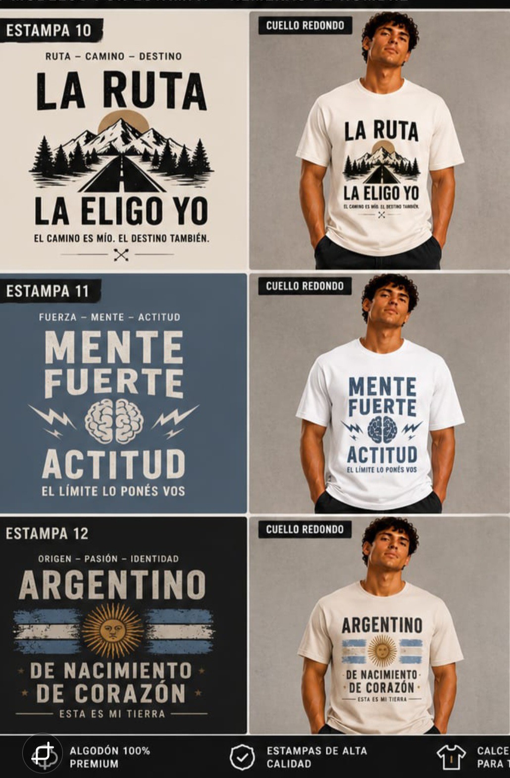 Remeras de Jersey Peinado - Imagen 3