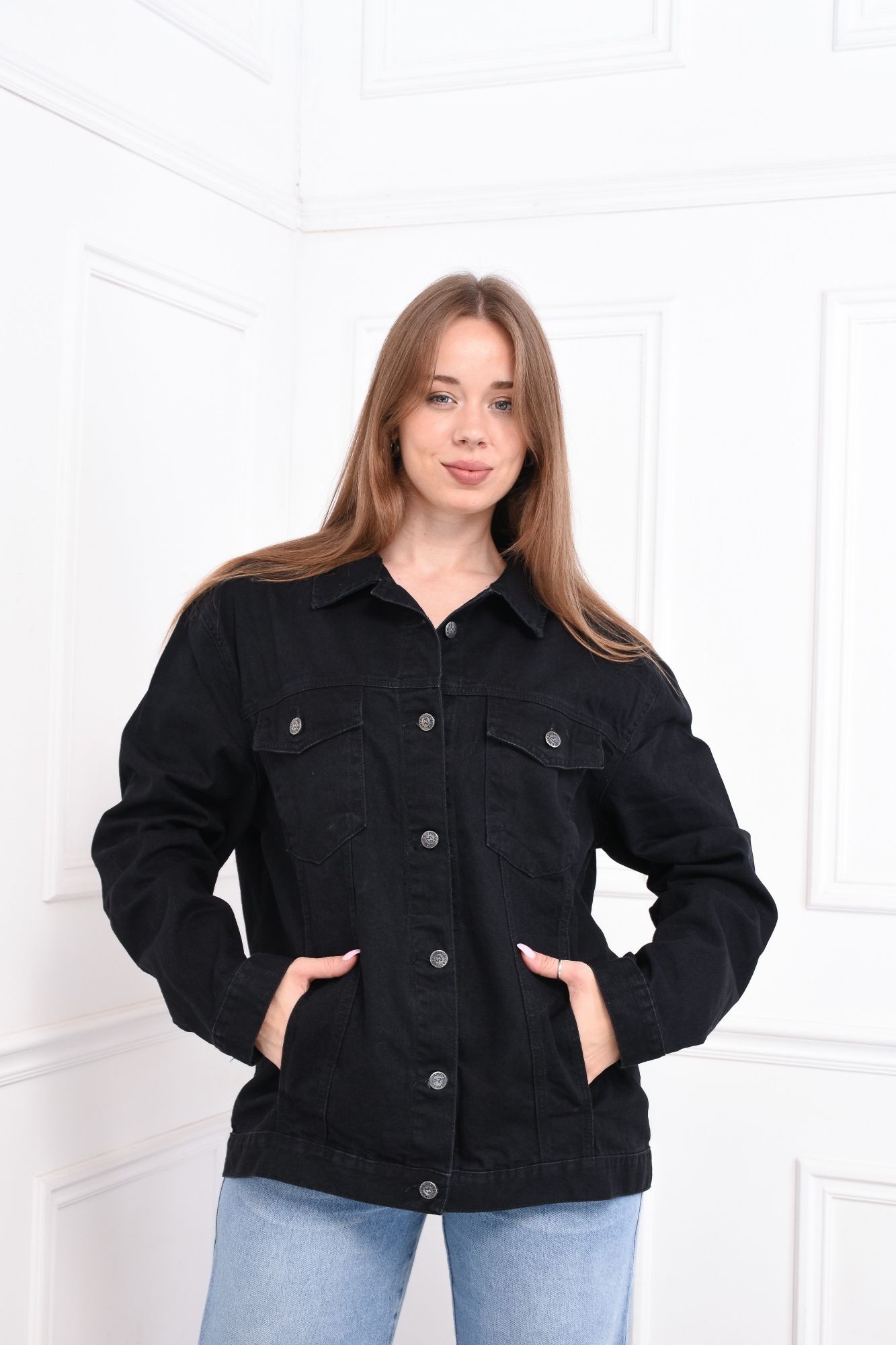 Campera Oversize Negra - Imagen 3
