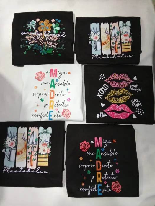 Remeras de Niños Lisos y Estampados 4 al 16 Remeras Damas 1al 5