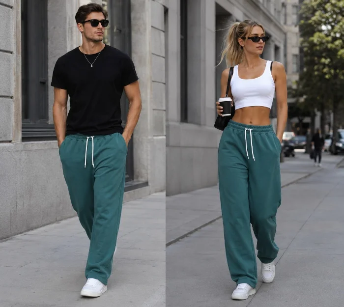 Jogging Baggy Unisex con Regulador Rústico Pesado