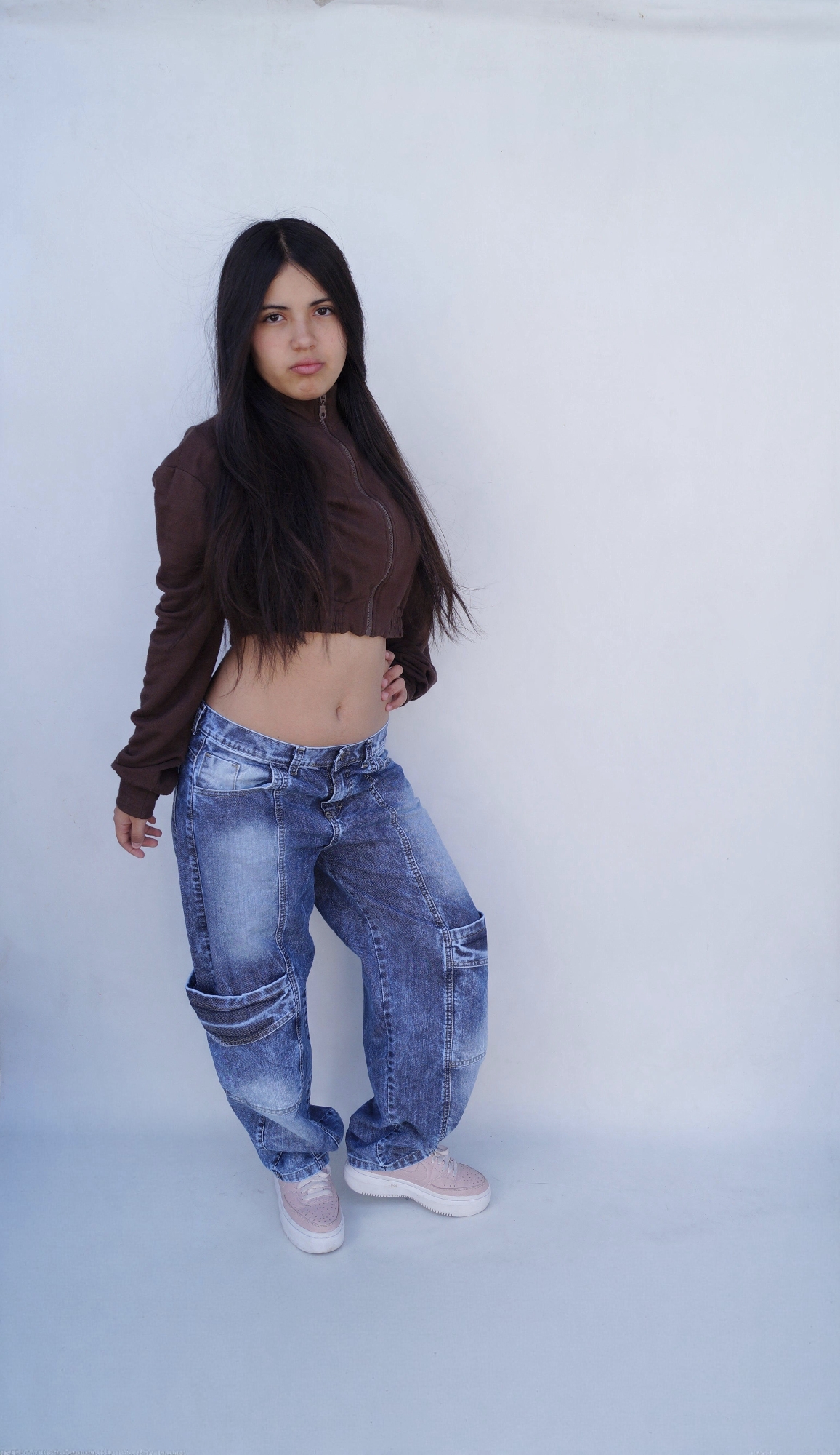 Baggy Cargó Azul Localizado Teens - Imagen 2