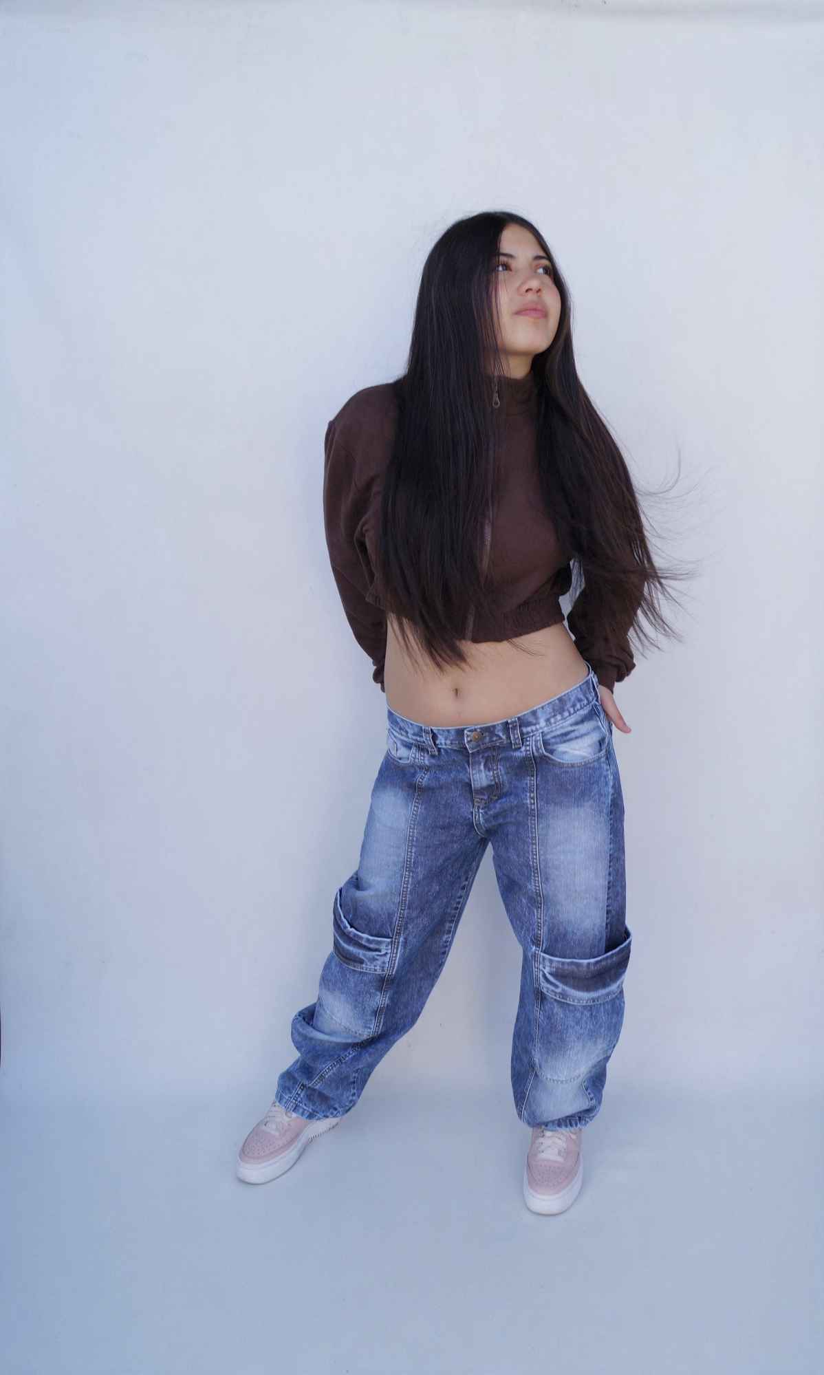 Baggy Cargó Azul Localizado Teens - Imagen 4