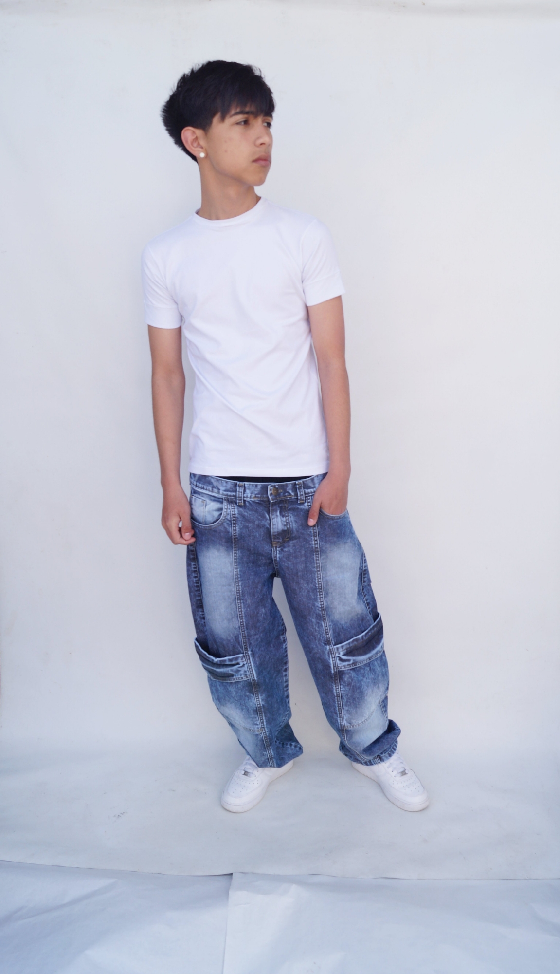 Baggy Cargó Azul Localizado Teens - Imagen 9