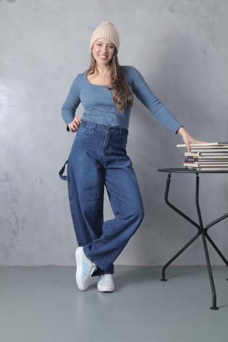 Baggy Azul con Hebilla