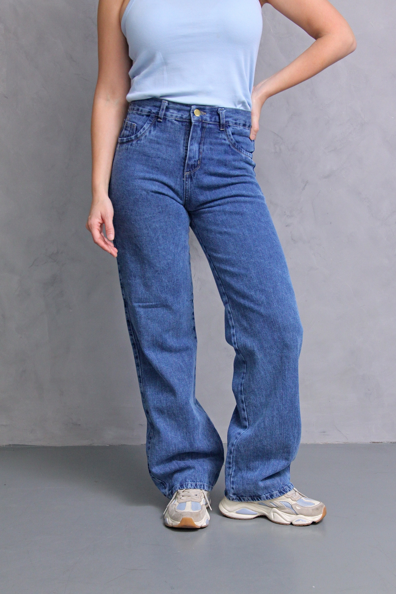 Wide Leg Nevado Azul Rigido - Imagen 2
