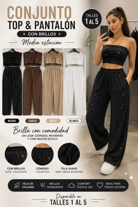 Conjunto con Brillos