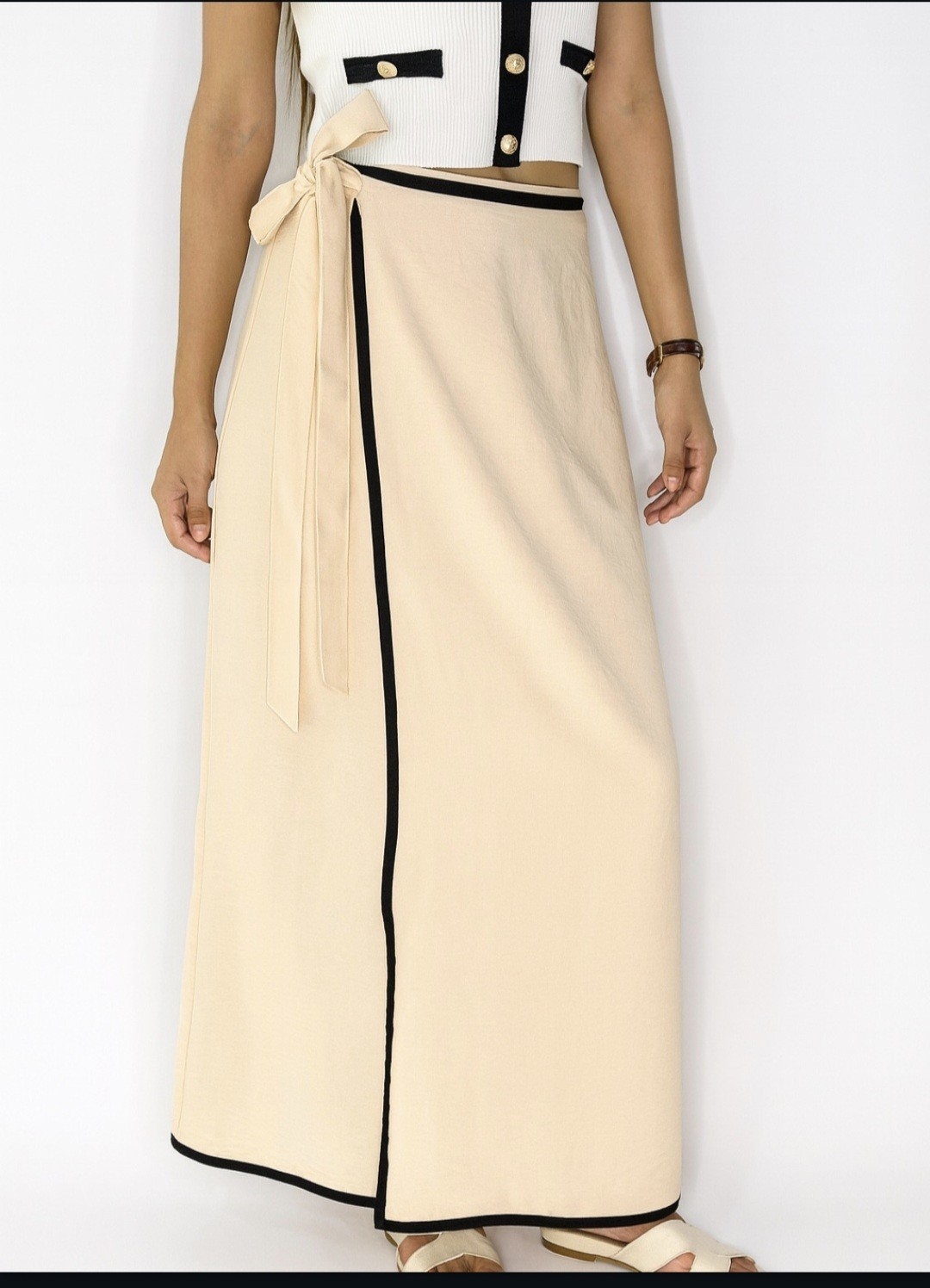 Pollera Falso  Pareo Cey Liso Dama - Imagen 3
