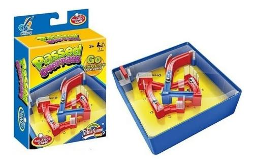 Juego Laberinto de Bolitas Manual Plástico Rojo 15x11 Cm