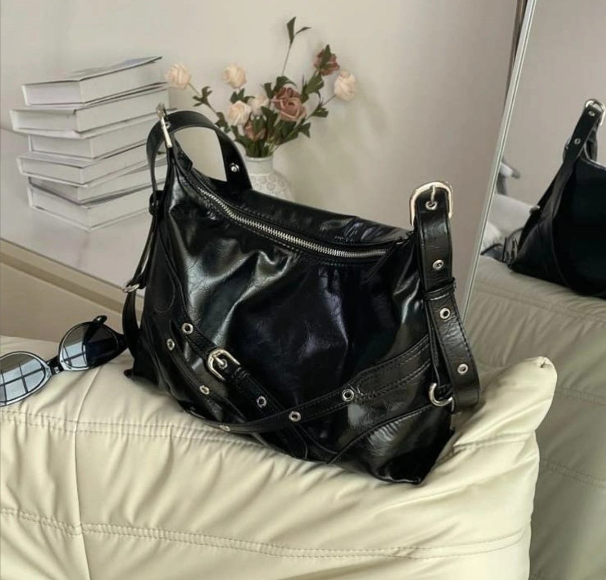 Bolso Boho Importado 29×23×prof 8 Cm Aprox, Marroquinería - Imagen 3
