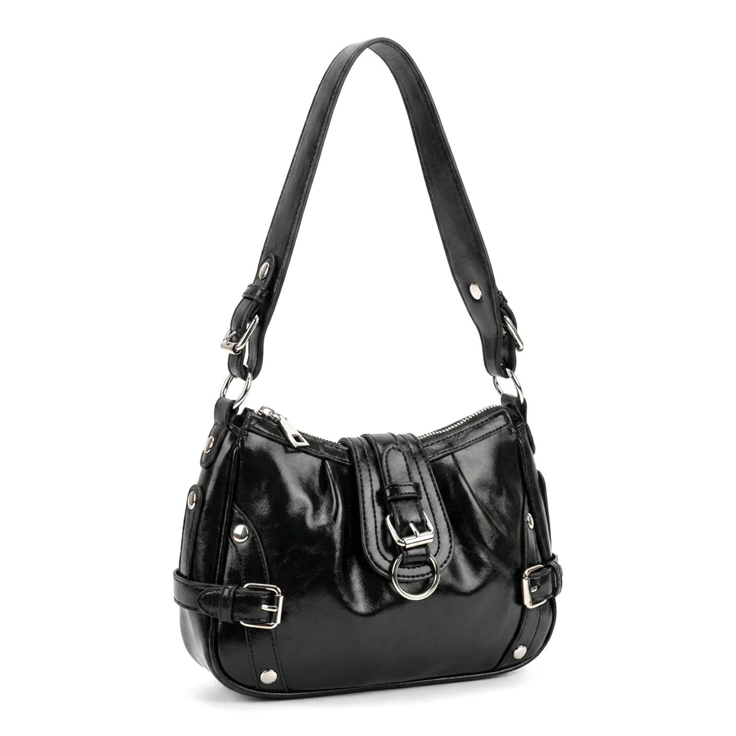 Cartera 5 Hebillas con Bolsillo Adentro, Forrada, Mide 24cm X 18cm X 6cm Aproximado - Imagen 3