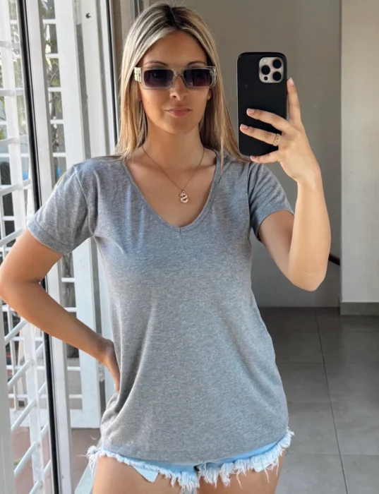 Remera Algodón Peinado
