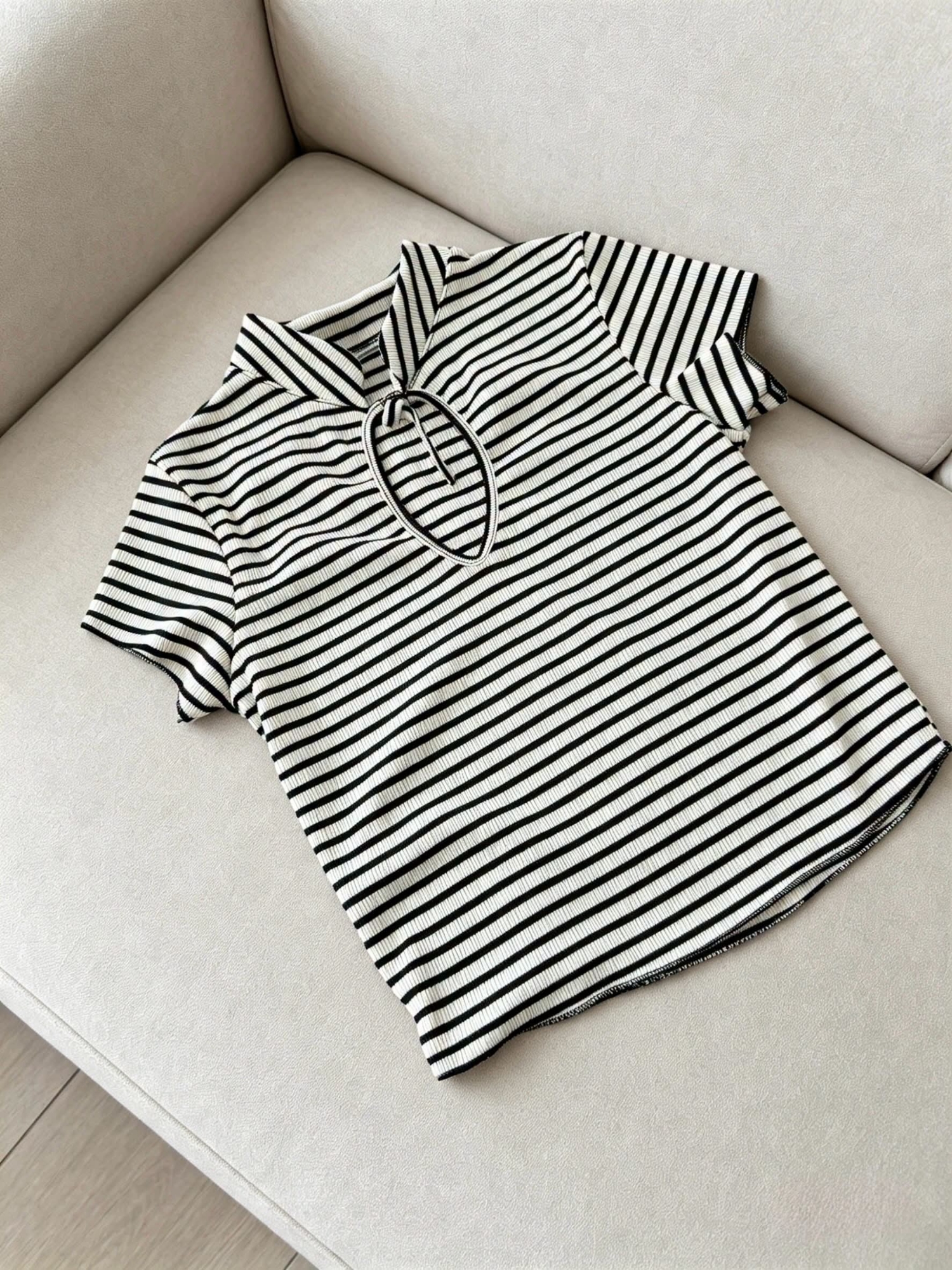 Remera Rayada Estilo Asiático - Imagen 4