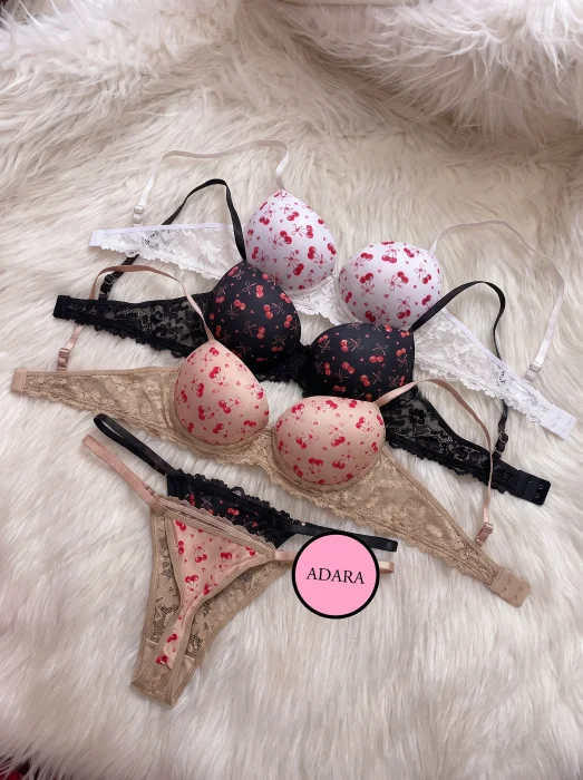 Conjuntos Lycra Cherry Taza Armado Aro