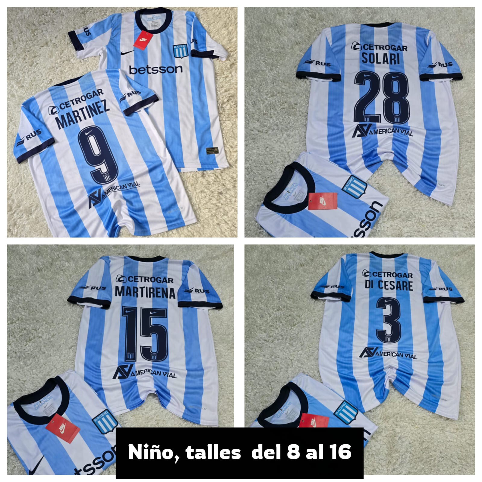 Camiseta Títular Racing Club, Niño. - Imagen 4