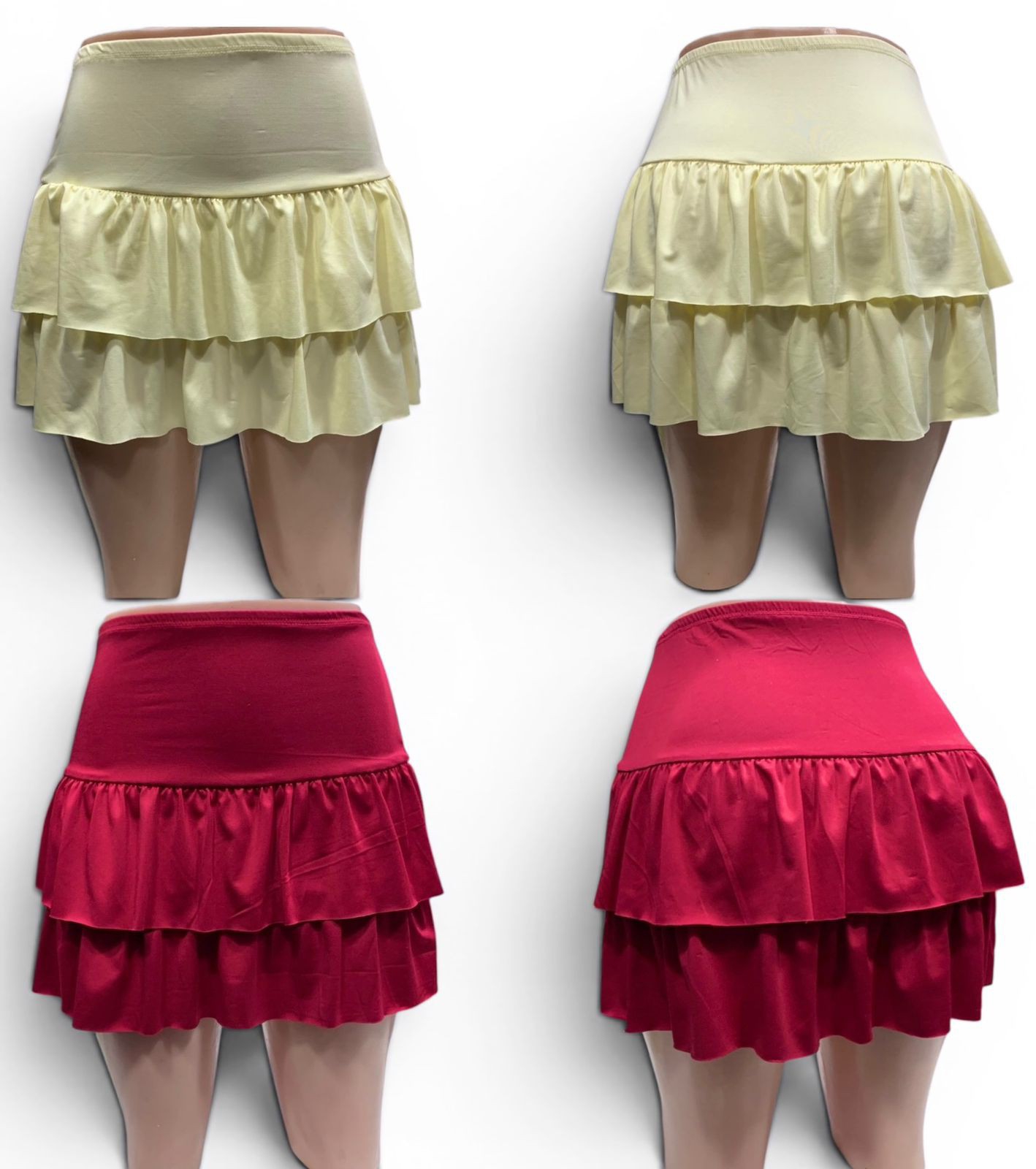 Pollera de Dos Volados Lycra - Imagen 2