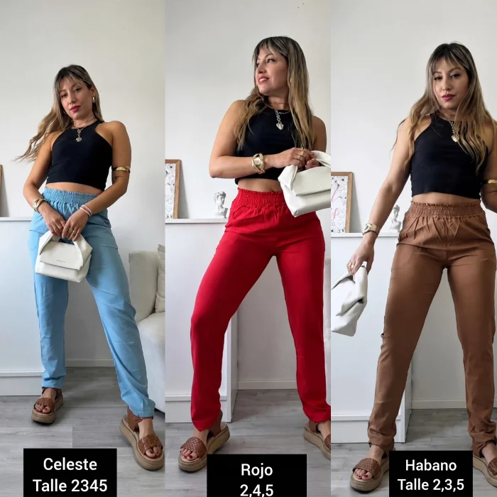 Pantalón Recto Lino Spandex