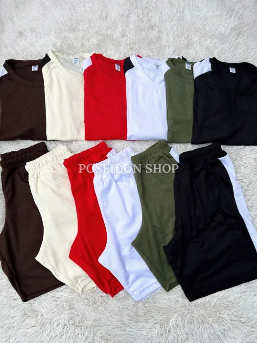 Conjunto Wafle Hombre Combinado
