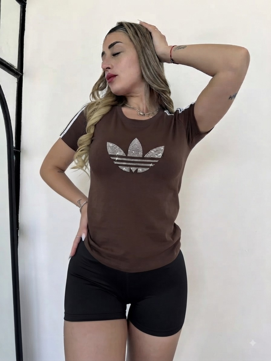 Remera Strass Adid Algodon - Imagen 2