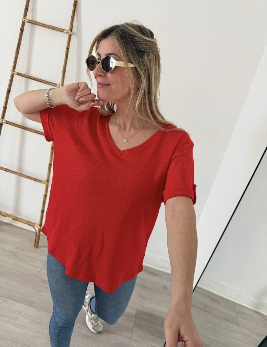 Remera Wafle Boton - Imagen 3