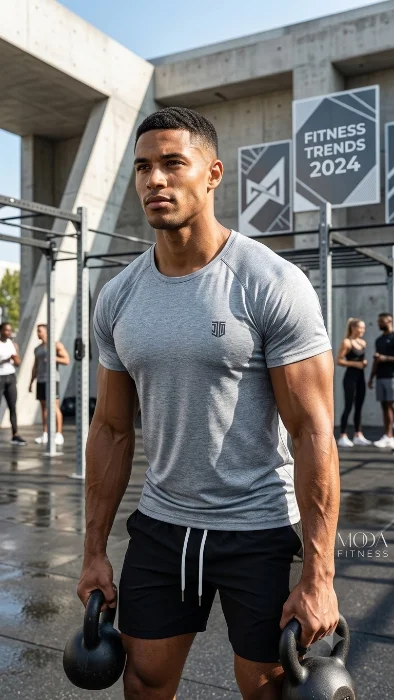 Remeras de Lycra Jaspeadas