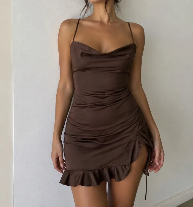 Vestido Buche Volado