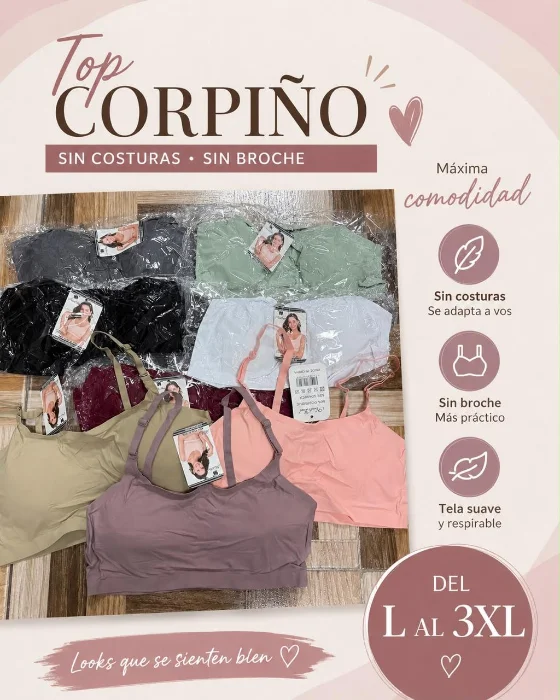 Corpiño sin Costura