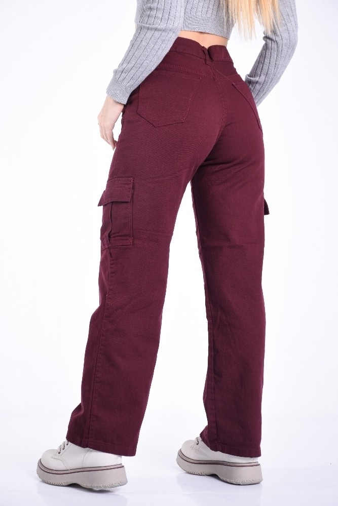 Wide Leg Bordo Elastizado - Imagen 2