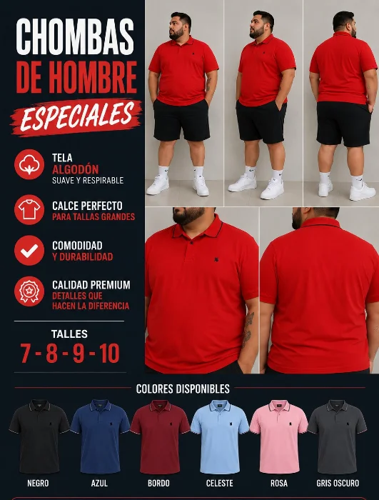 Chombas de Hombre Especiales