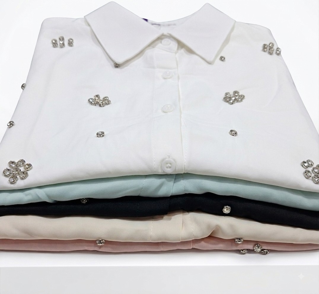 Camisa con Brillo Importada 7162 - Imagen 2