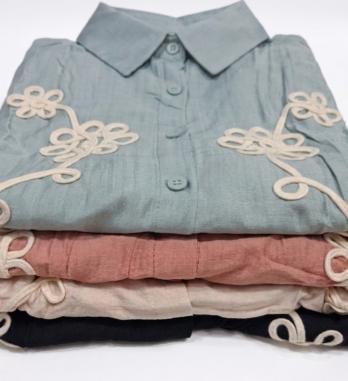 Camisa con Bordado Importada 7152 - Imagen 2