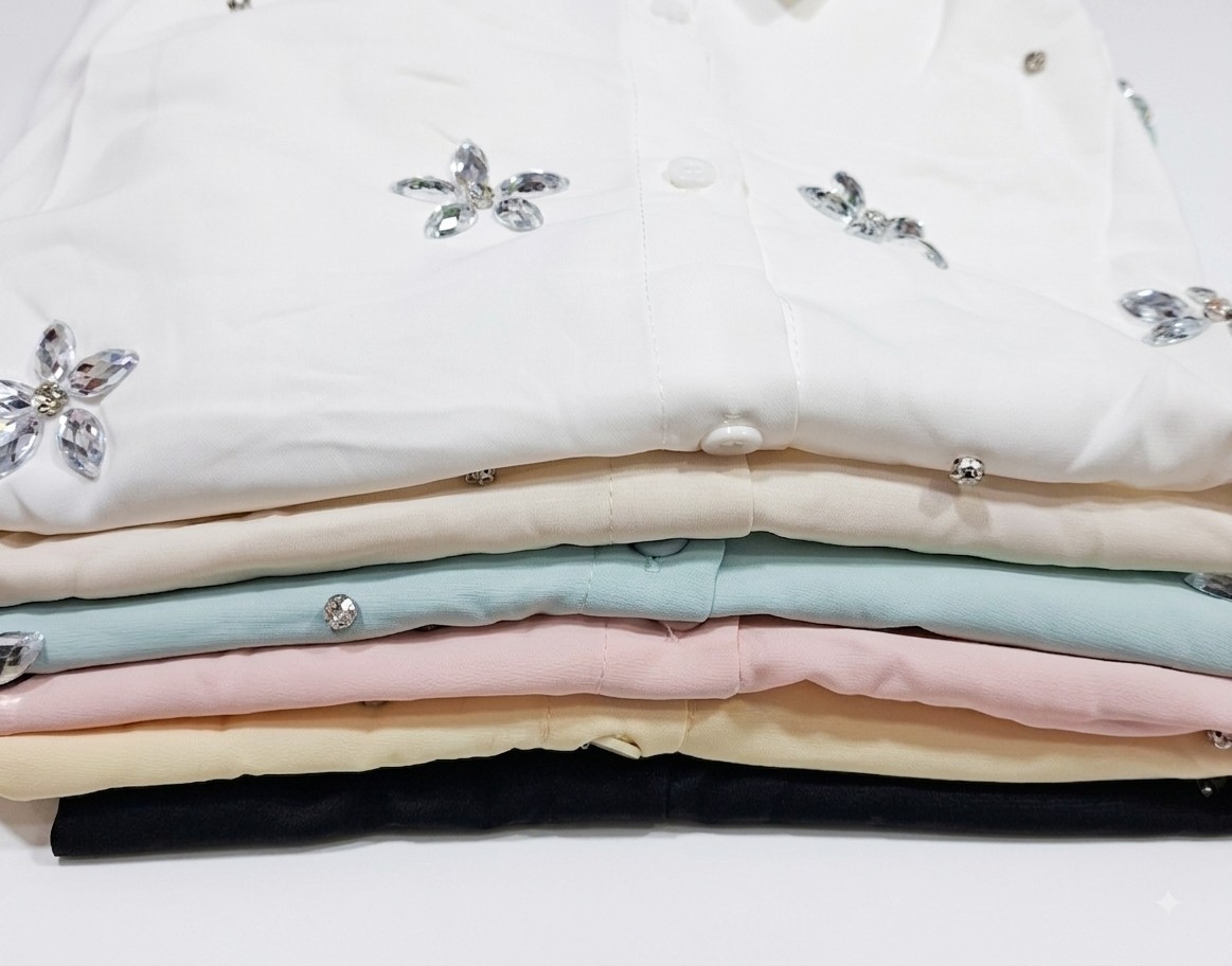 Camisa con Brillo Importada 7160 - Imagen 2