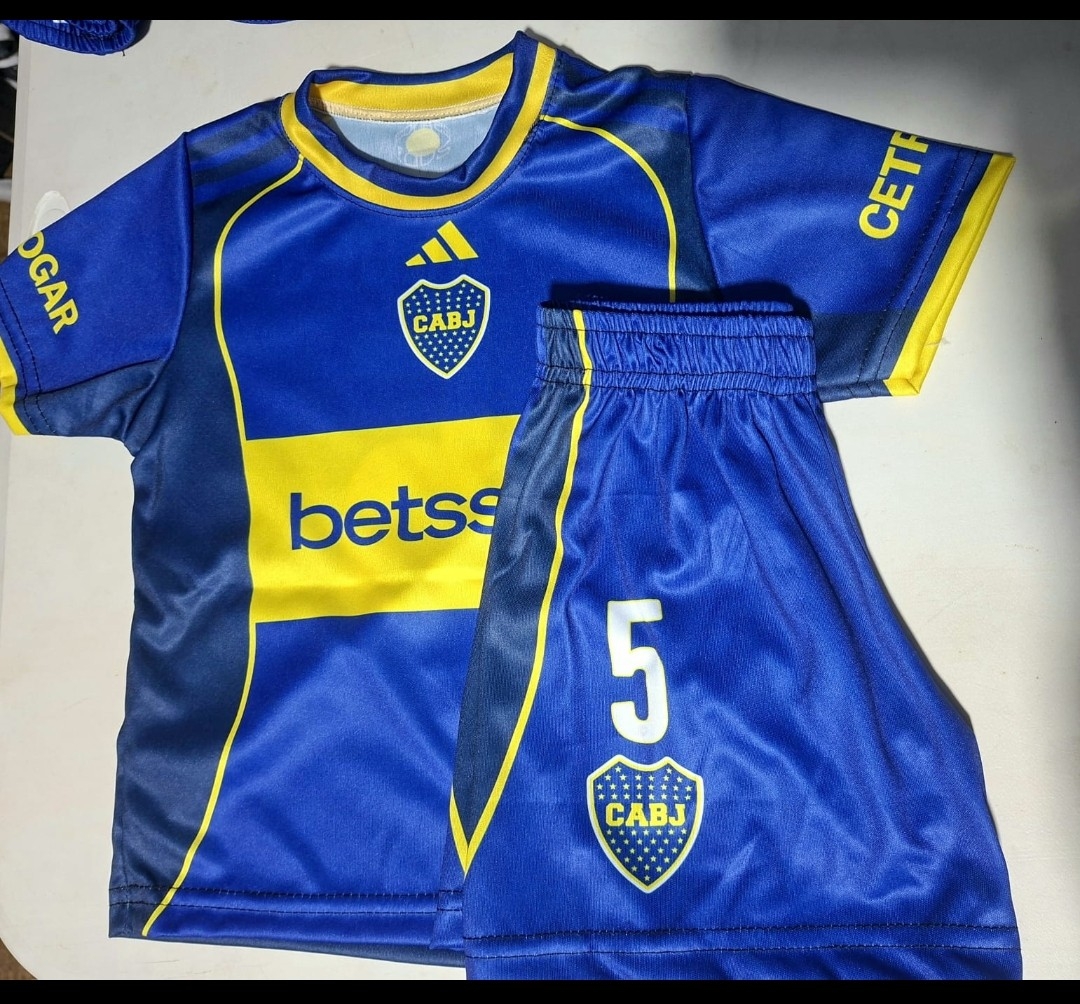 Conjunto Boca y River  Niño Titular Nuevo Sublimado - Imagen 3
