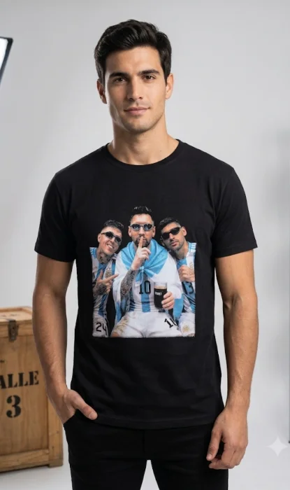Remeras con Diseño de Messi