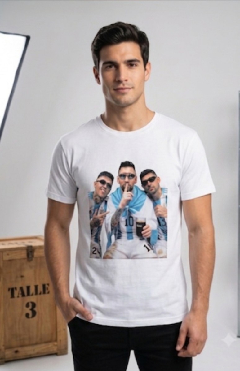 Remeras con Diseño de Messi - Imagen 3