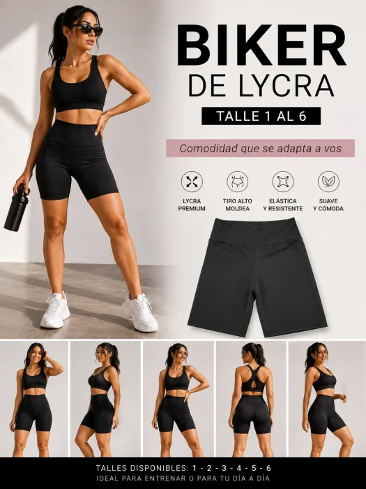 Biker  de Mujer Talle 1al6