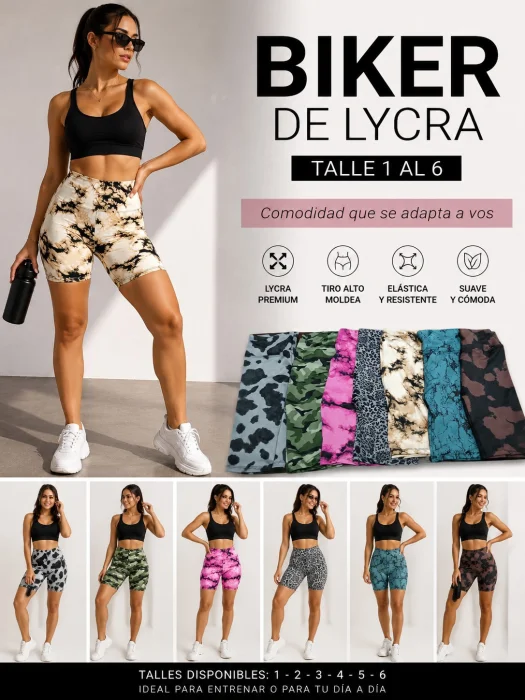 Biker Estampados  Talle 1al6