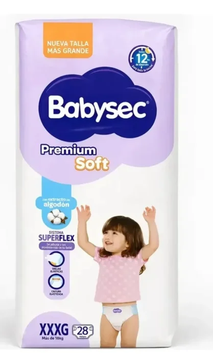 Pañales Babysec Premium Xxxg 28