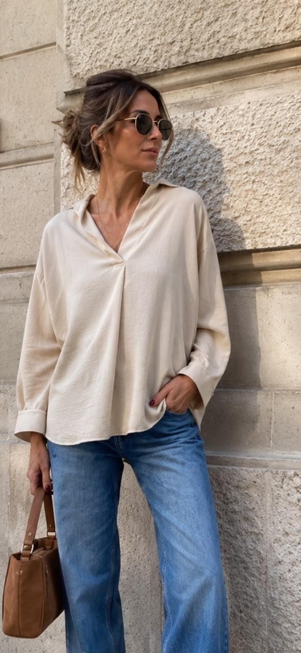 Celine Blusa Lino Cey - Imagen 6