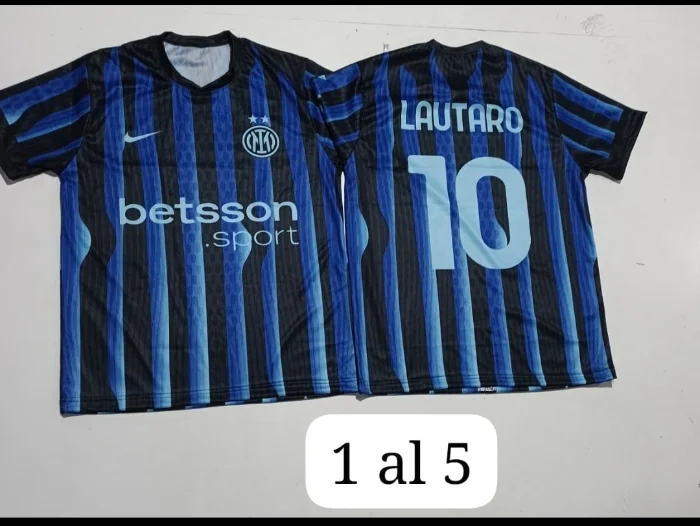 Camiseta Inter Lautaro Sublimadas Niño